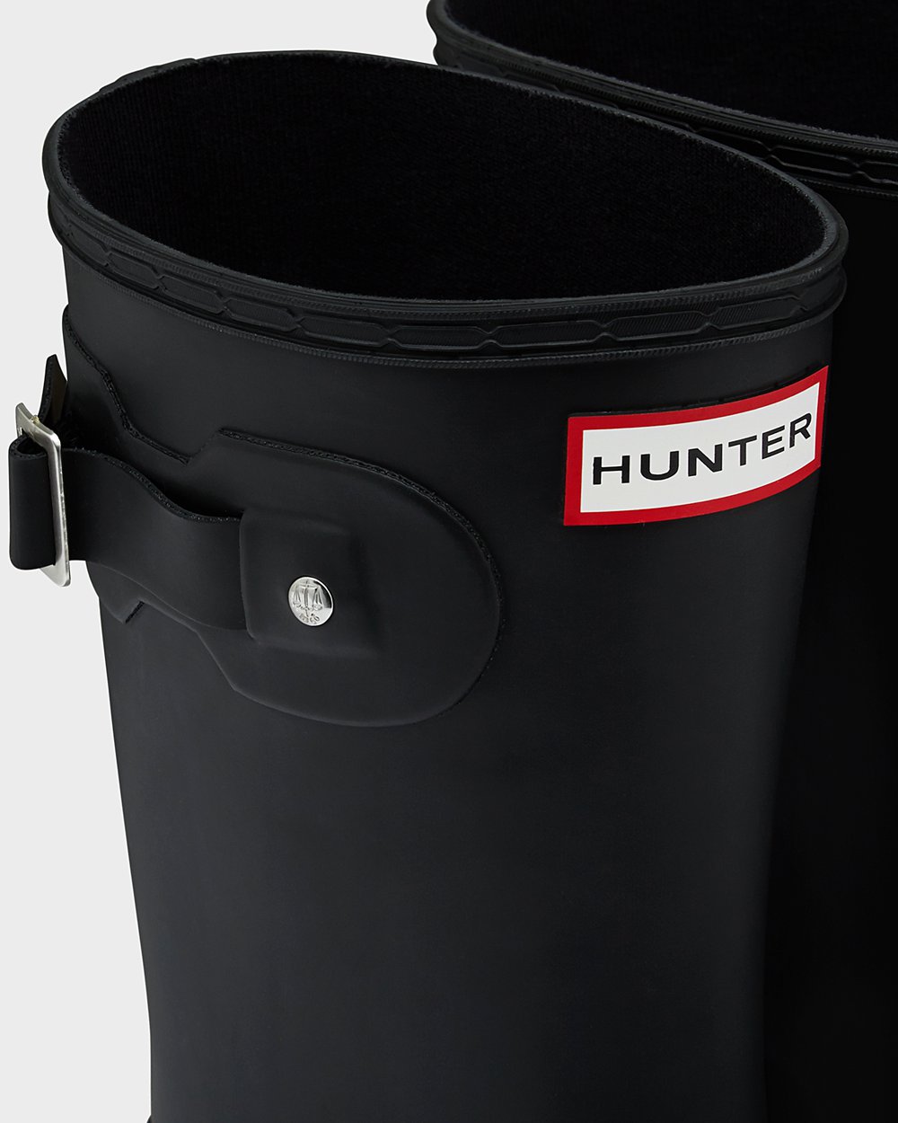 Women Hunter Original Tour Foldable | Short Rain Boots Black | NZ-62107-KJZT